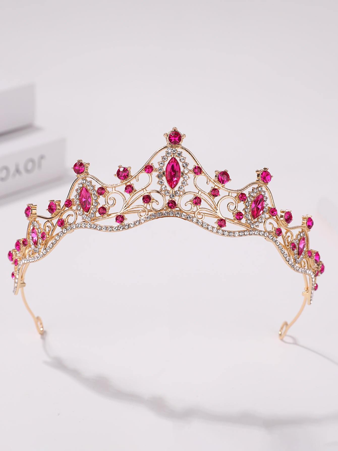 Tiara de cumpleaños para niña, accesorios para el cabello de boda, vestido de novia simple coreano, accesorios de tiara de rendimiento para niños.