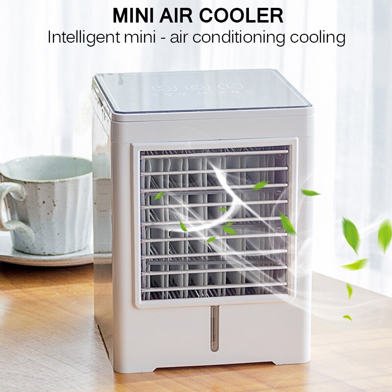 Draagbare Luchtbevochtigers Mini Airco Luchtkoeler Fans Usb Luchtkoeler Tafel Mini Ventilator Voor Office Koel Apparaat