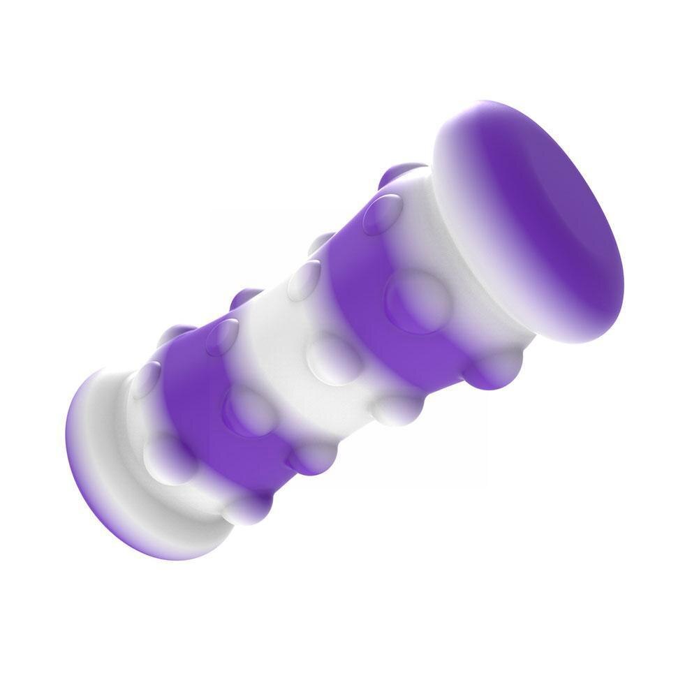 1pc colore Silicone pizzico palla 3d decompressione palla decompressione giocattolo rullo giocattolo palla bastone spremere Fascia O1n8