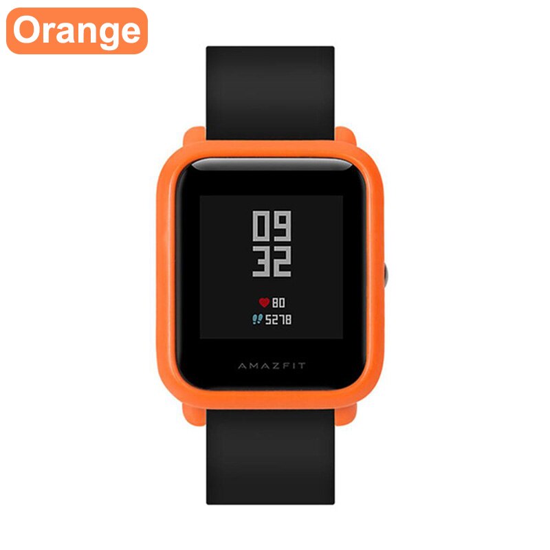 XShum Amazfit bip pokrowiec na akcesoria Xiaomi amazfit bip osłona na zderzak osłona ochronna: Orange