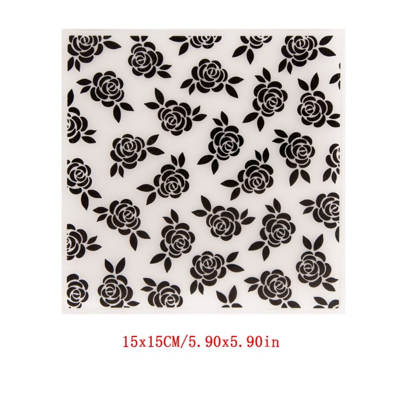 3D Flower Plastic Embossing Folder Stencil Template DIY Craft Making Pattern Background Paper Cards Scrapbooking Album Y5GB