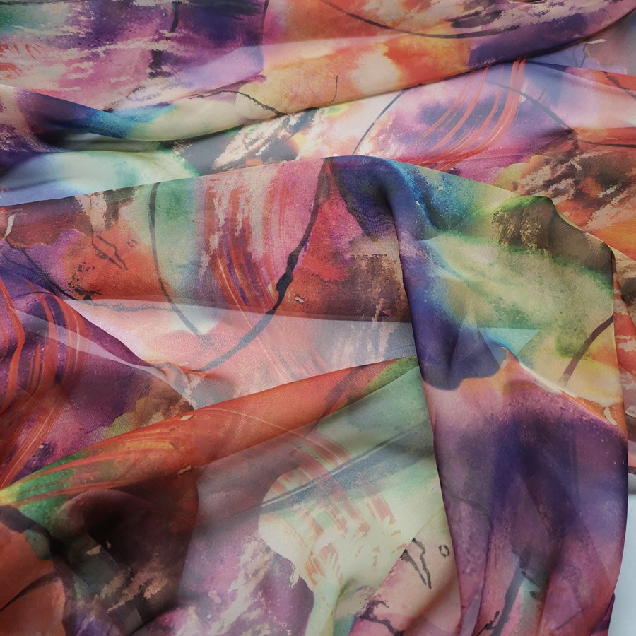 Dress Dancing Fabric Flowing 30D Chiffon Costume Material DIY Stage Cosplay: 1