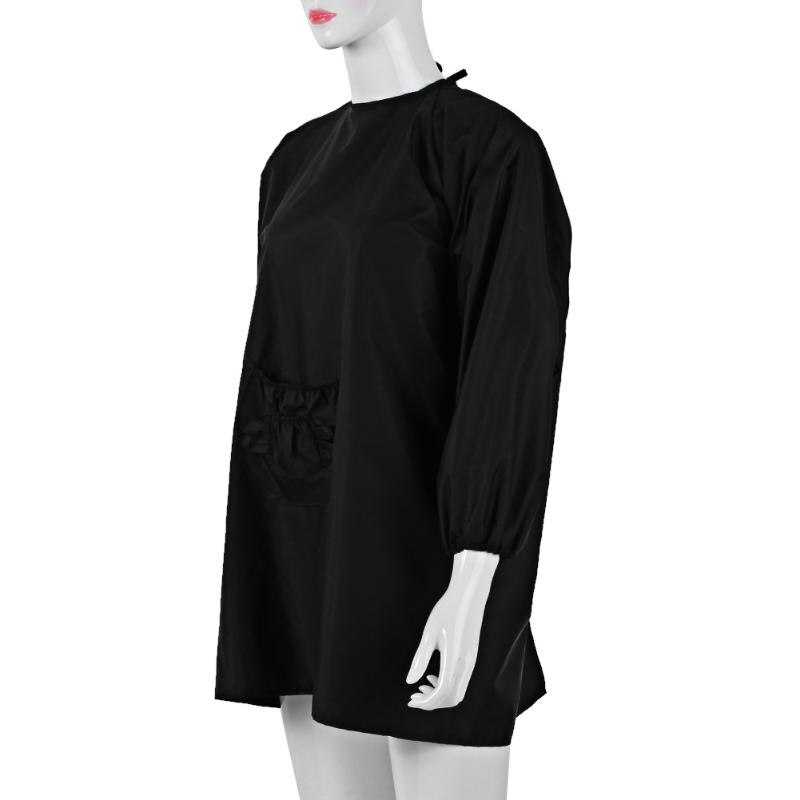 1 St Professionele Kapsalon Kappers Wrap Schort met Mouwen Zwart Haar Styling Coloring Dye Tool Haar Snijden Haircut Cape