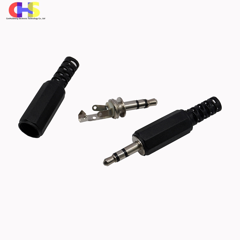5 piezas, Enchufe macho de Audio para auriculares, conector para micrófono, 2,5mm/3,5mm, 2,5/3,5 secciones, 3/4