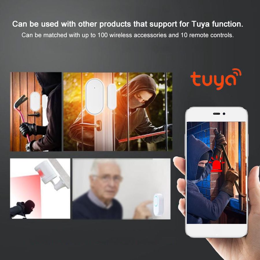 Smart WiFi Doorbell Indoor Ding Dong Ring Ringtone Alarm for Home Entry Work with Tuya 110-240V Access Control System