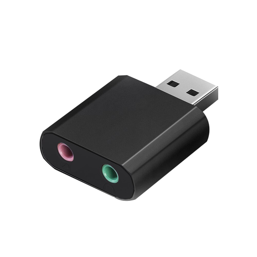 Kebidu Usb Geluidskaart Usb Audio-Interface Hoofdtelefoon Adapter Geluidskaart Voor Mic Speaker Laptop PS4 Computer Externe Geluidskaart: Default Title