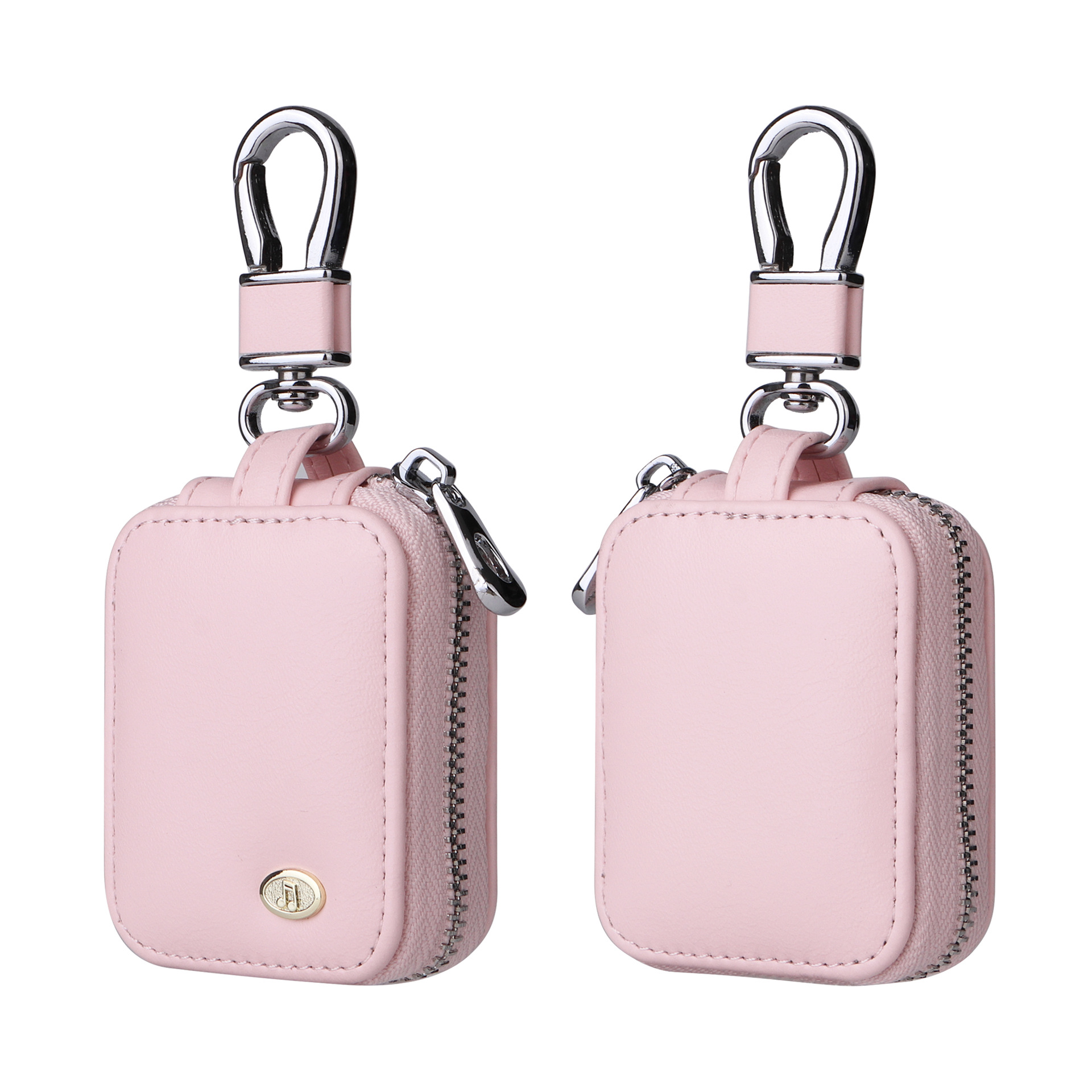 Juste antichoc en cuir PU pour Airpods 4, étui Airpods 2024, poudres de transport, sac universel, sauna, rangement pour téléphone: M / Gris foncé