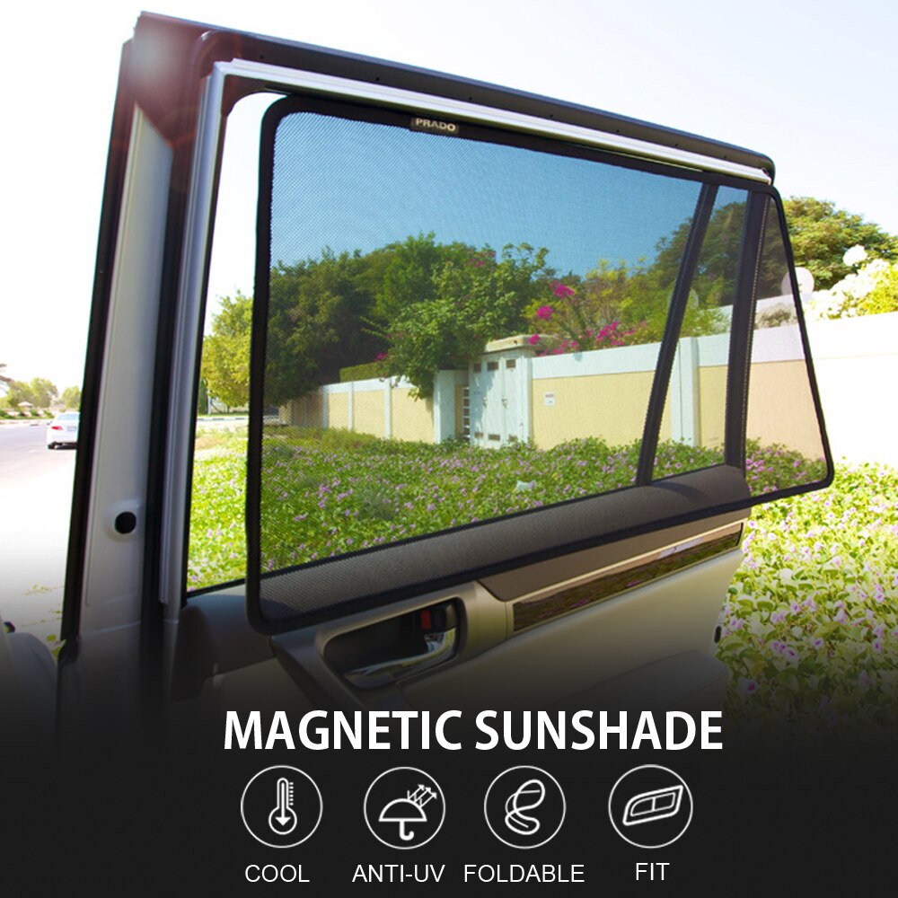 For Prius Car Special Curtain Black 4PCS/Set Or 2PCS/Set Magnetic Car Side Window SunShades Mesh Shade Blind
