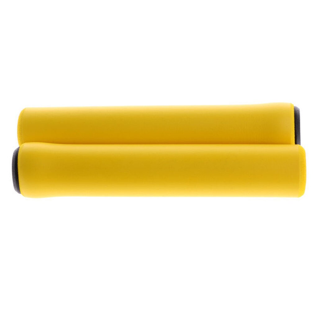 1Pair Silicone Cycling Bicycle Grips Outdoor MTB Mountain Bike Handlebar Grips Cover Anti-slip Strong Support Grips Bike Part: YELLOW