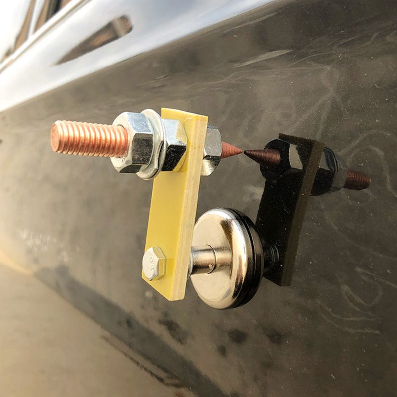 Magnetic Electric Welding Ground Clamp Bonding Holder Copper Tail Magnet Head Stability Strong Magnetism Large Suction