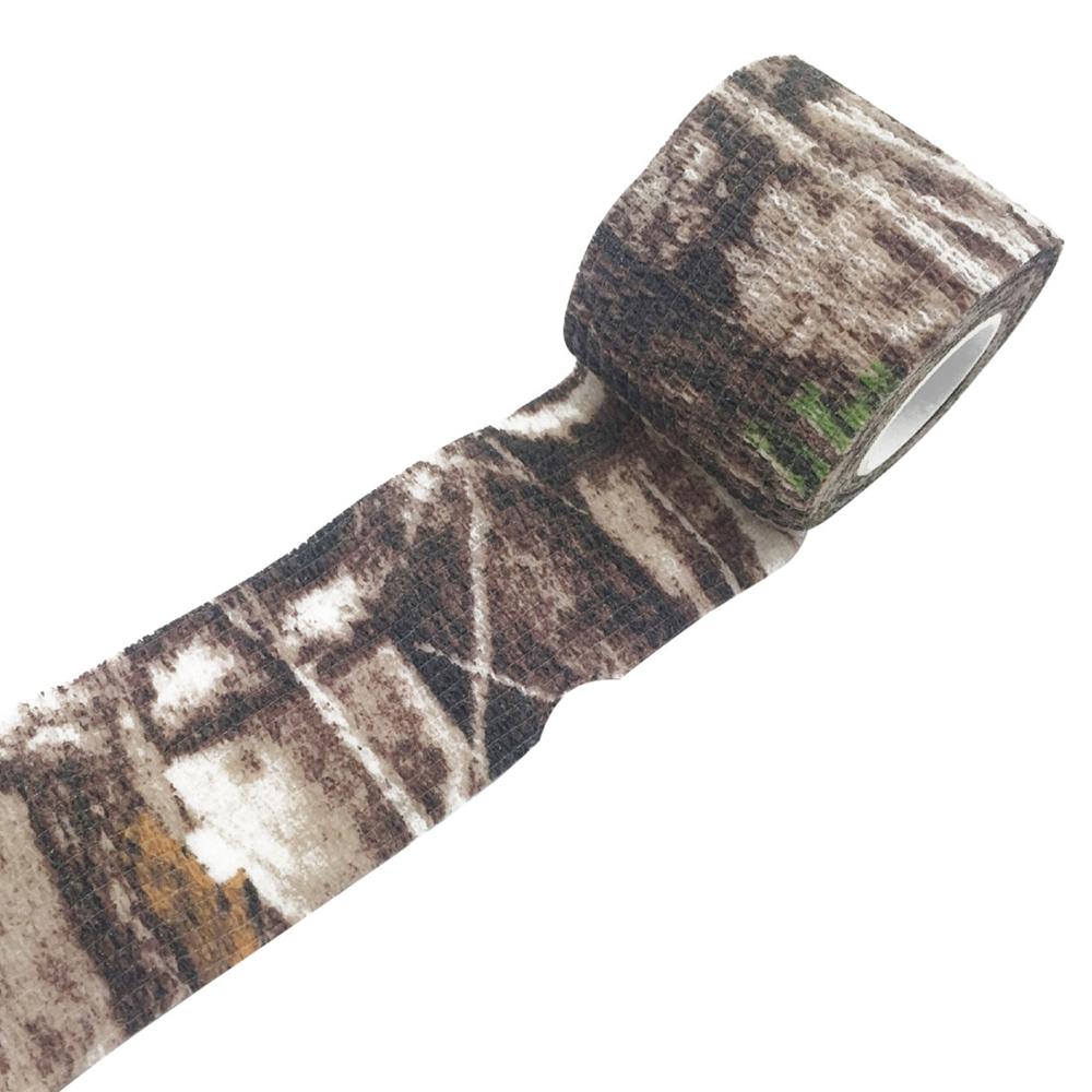 Army Camo Camouflage Elastic Tape Durable Disposable Waterproof Nonwoven Wrist Wound Bandage Sports Support Tatoo Grip Wrap: Other