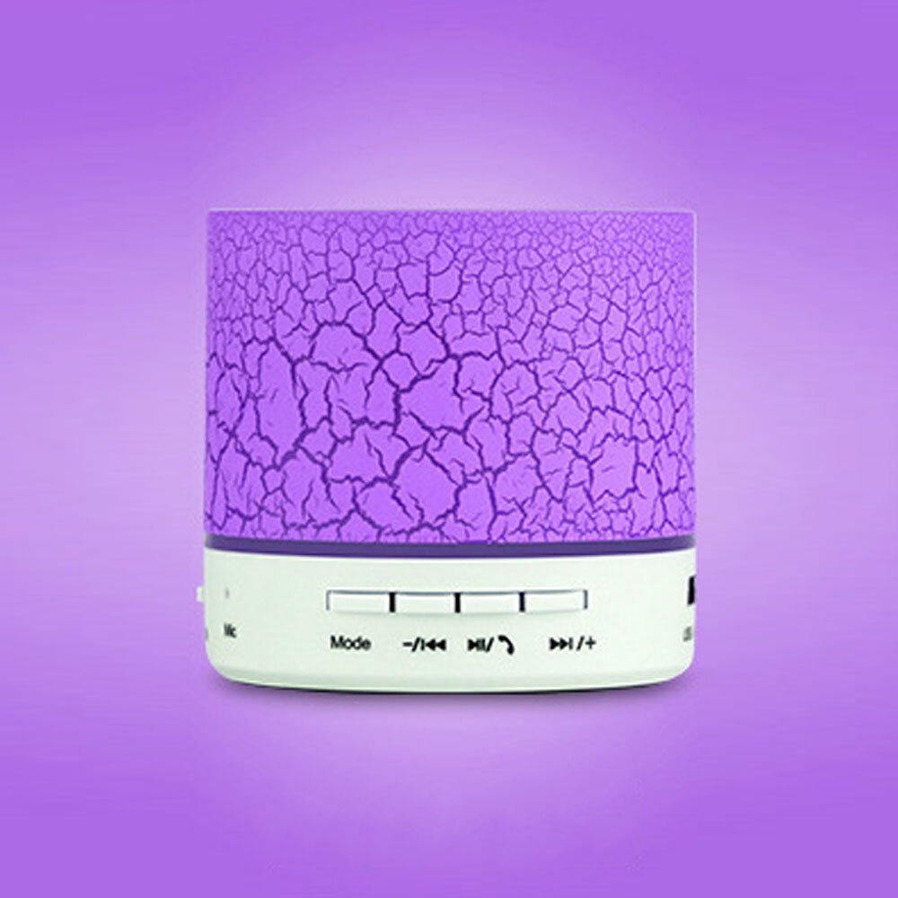 A9 Bluetooth Mini Speaker Wireless LED Light Speakers Support TF Subwoofer Loudspeaker with Hands Free Microphone Music Player