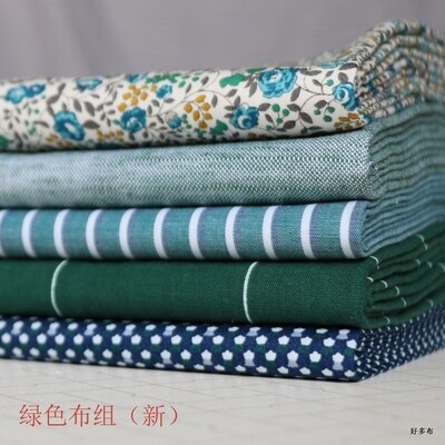 Tecidos de algodão estampados, 25cm * 25cm * 5 peças, tecidos de costura, acolchoados para patchwork, bordado, faça você mesmo, acessórios de bonecas artesanais: 5