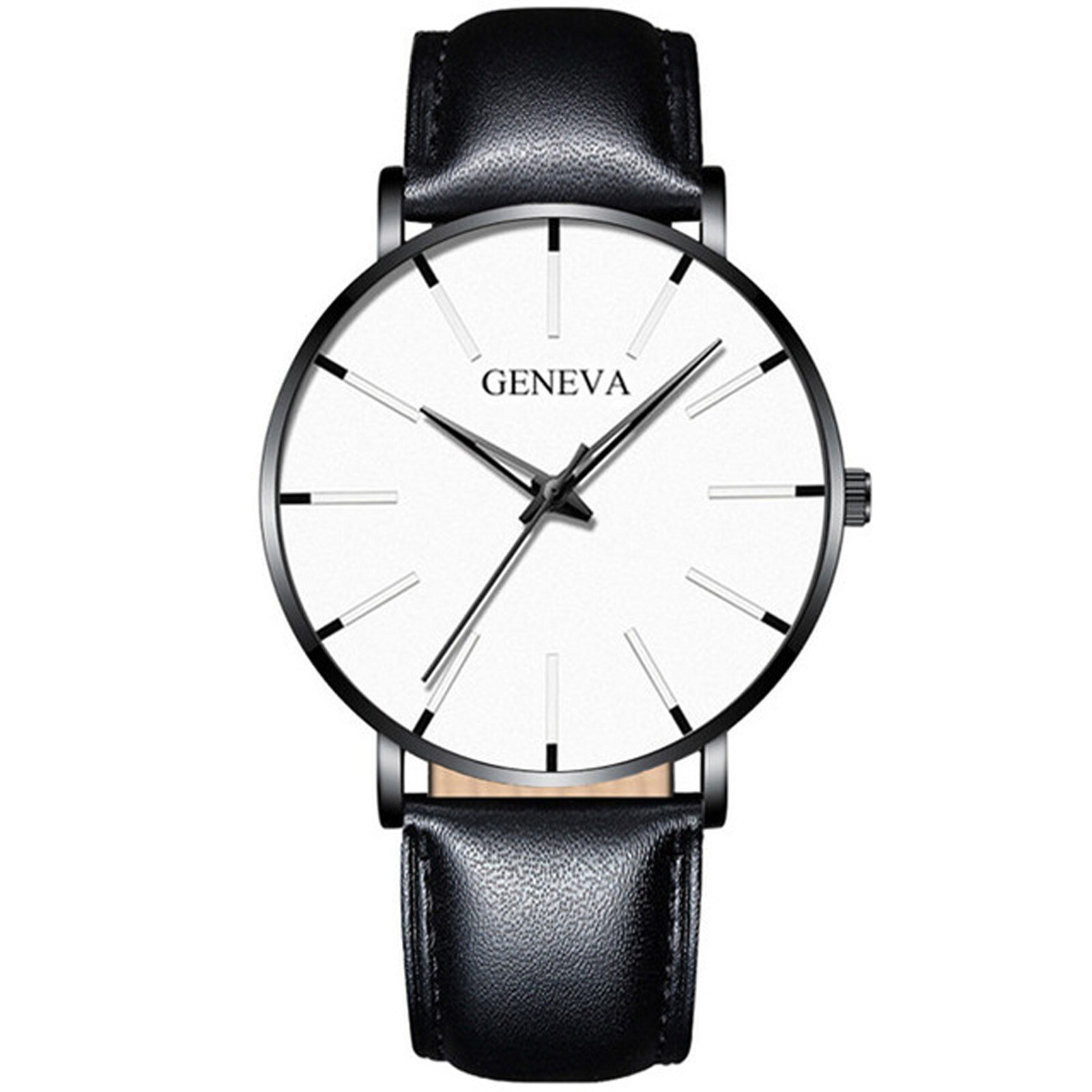 Minimalist Men's Ultra Thin Watches Simple Men Business Stainless Steel Mesh Belt Quartz Watch Masculino: N