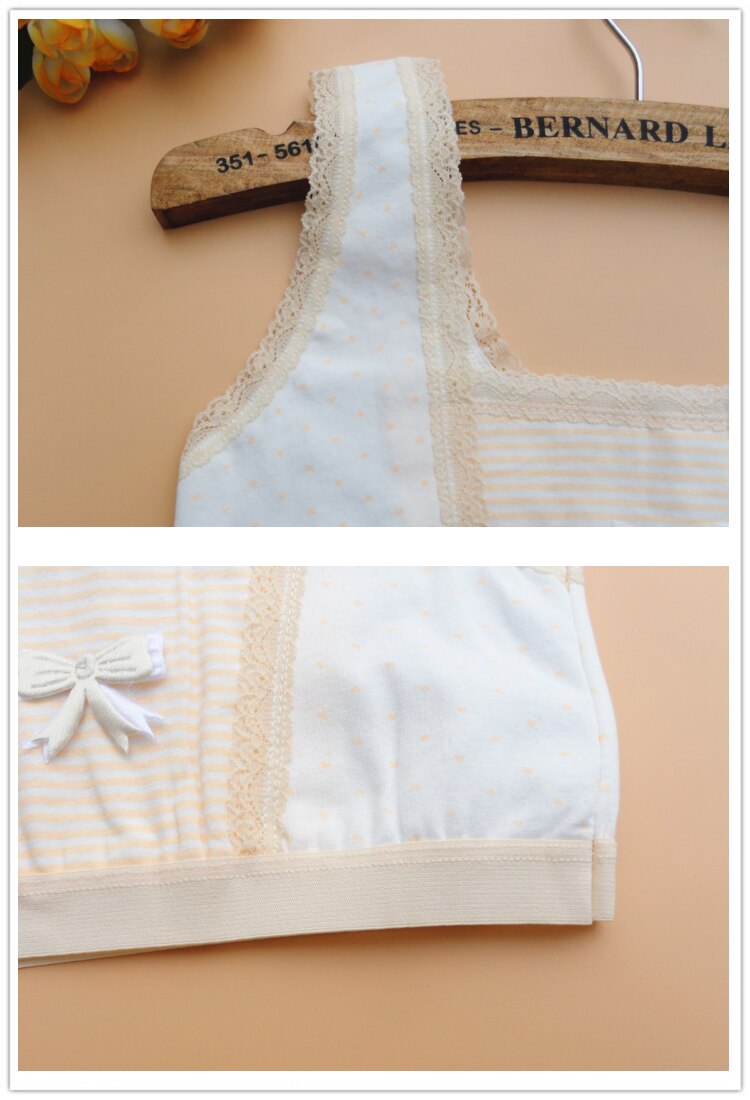 Summer Children's Clothes Girls Bras Sling Cotton Girls Training Bras For Girls Big Kids Girls Underwear Bra 3 Pieces/lot