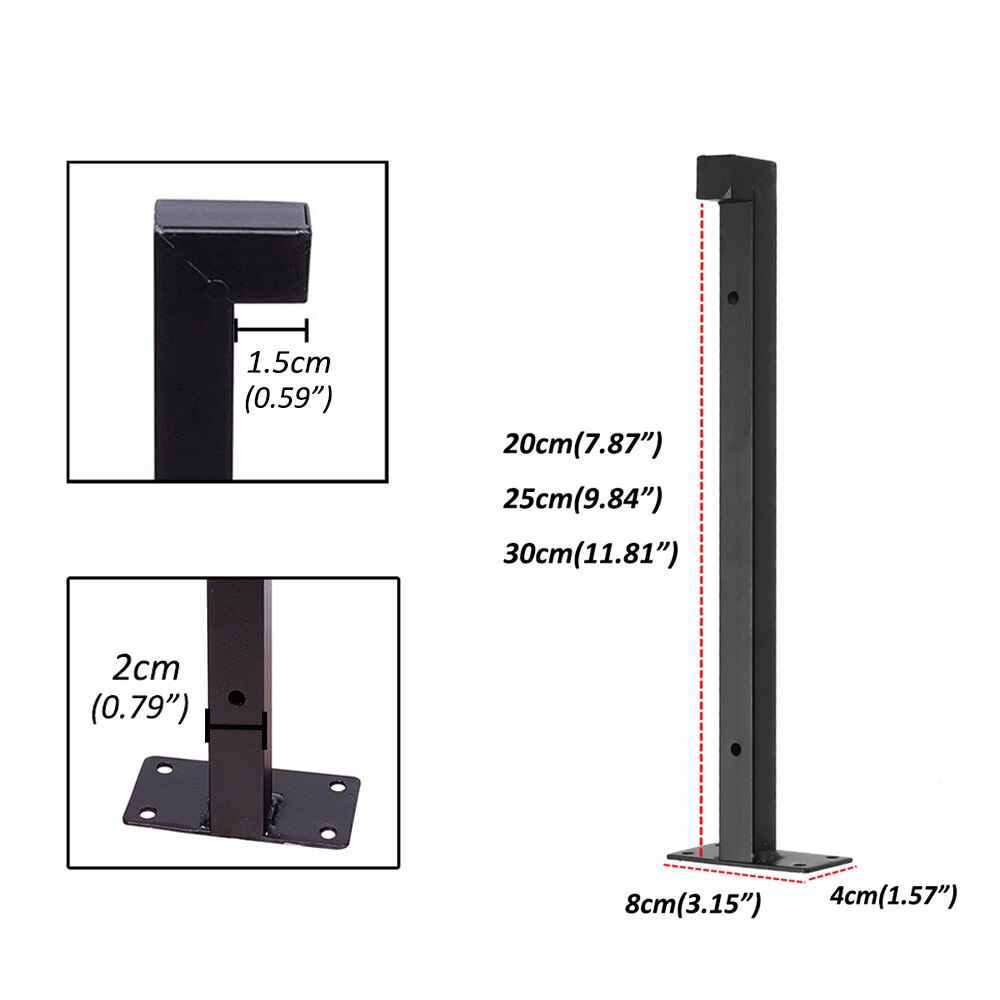 1/2/4pcs Black Industrial Iron Floating Bracket Heavy Duty Shelf Table Scaffold Board Wall Mounted Multifunctional Home Hardware