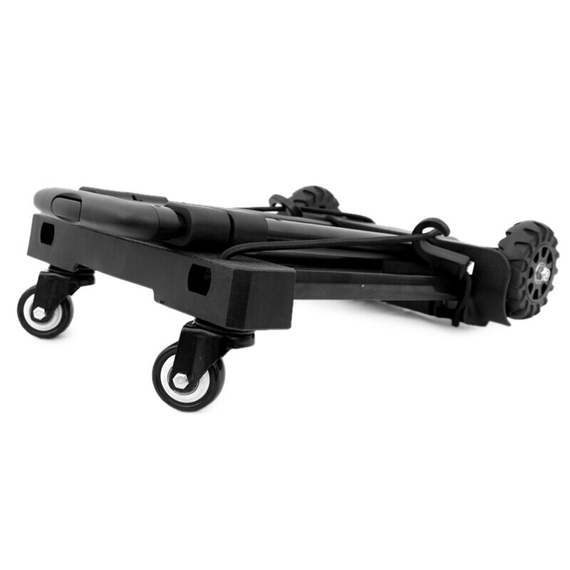 Portable Folding Hand Truck 360-degree Swivel Wheels Trolley Push Luggage Cart Foldable Dolly Equipment Carrier 120 Ibs Capacity