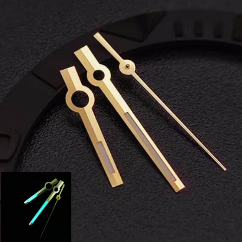 Mod 2824 Sterke Blauwe Lichtgevende Datum Horloge Wijzers 8215 Pointer Past voor RLX 8215 8213 2824 2836 Mechanische Beweging: WHITE