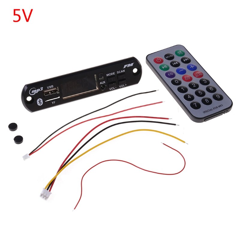 Module Radio FM sans fil Bluetooth 5V 12V, carte décodeur MP3 WMA, lecteur MP3 avec télécommande pour voiture
