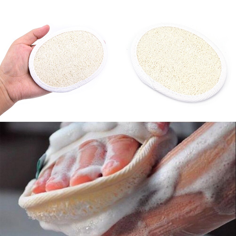 1 Pcs Soft Effectieve Natuurlijke Loofah Luffa Spons Douche Spa Body Scrubber Peeling Bathing Hoofdmassage Pad Bad Accessoires