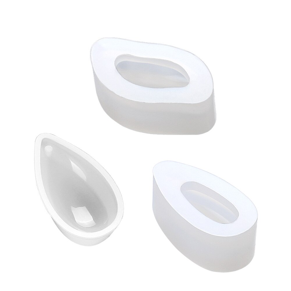 1pc anhänger mit loch, anhängerkette, wasserlösliche silikon-uv-harzform zur herstellung von schmuck, ohrringen und haaraccessoires: 3 stück pro set