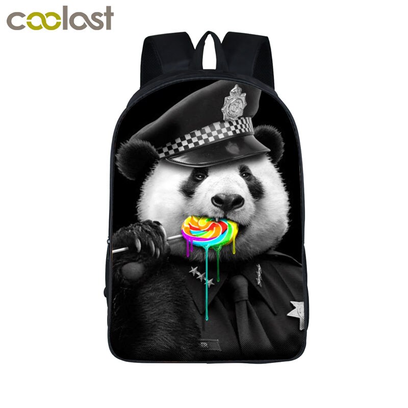 Sac à dos drôle Pandicorn pour les adolescentes dessin animé Panda licorne enfants sacs d'école sacs à dos enfants livre sac meilleur: 16 panda18