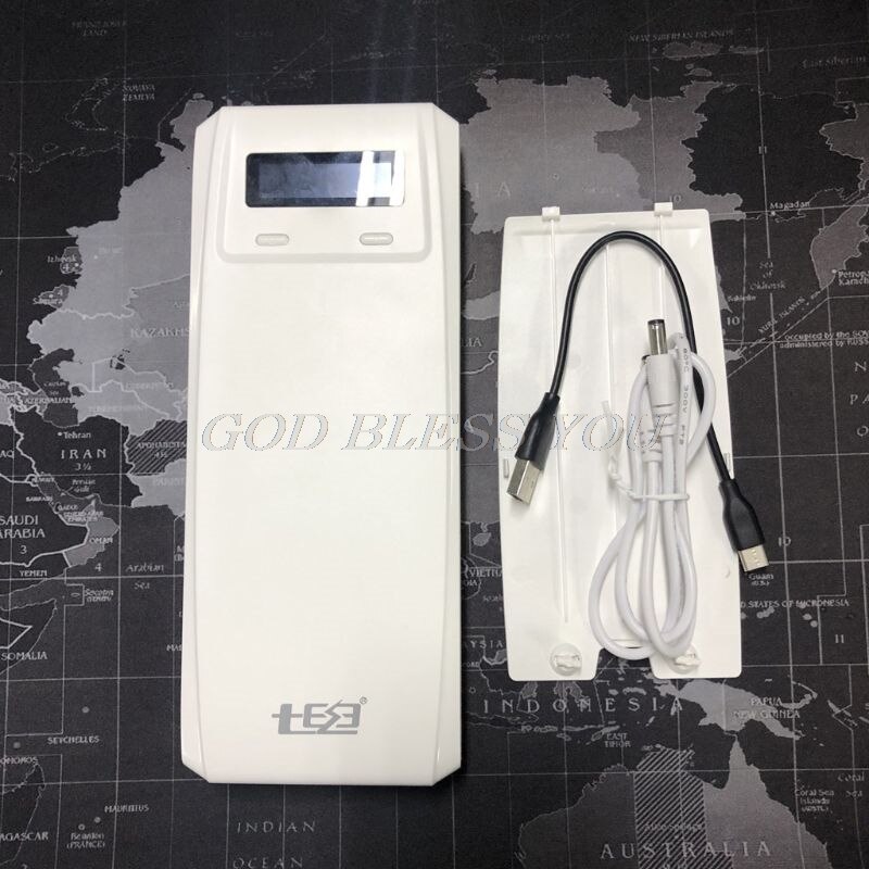 (No Battery) QD188-PD Dual USB QC 3.0 + Type C PD DC Output 8x 18650 Batteries DIY Power Bank Box Holder Case Fast Charger
