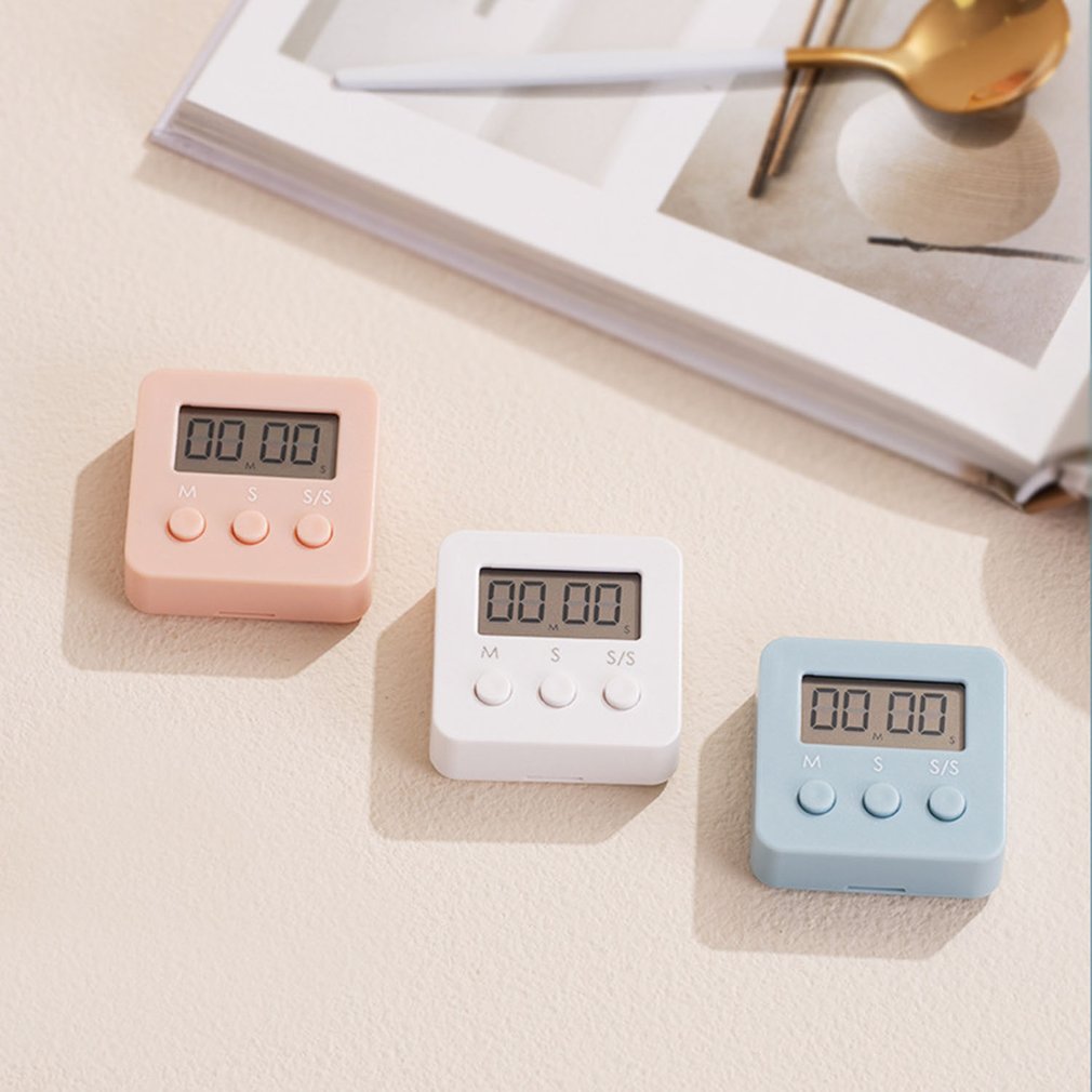 Digital Kitchen Timer Countdown Clock With Liquid Crystal Display Mini Timer Small Cooking Movement Learning Baking