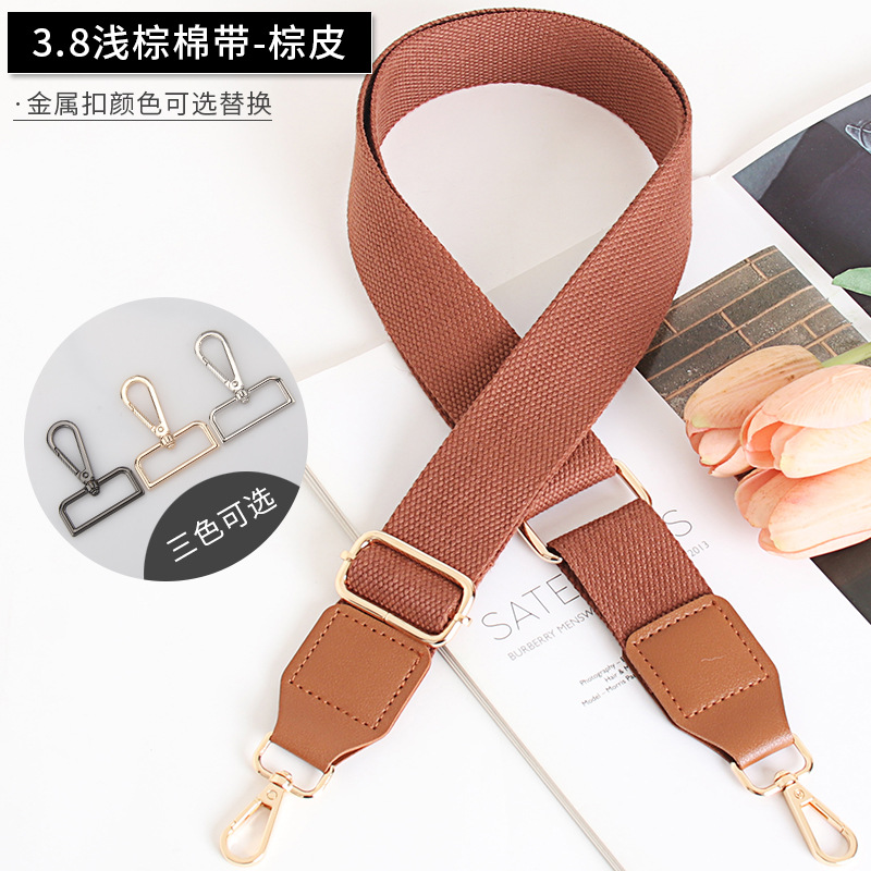 Effen kleur tasriem canvas damestas schouderriem accessoires enkele schouder diagonale overspanning lange schouderriem: 3/8" / Rood