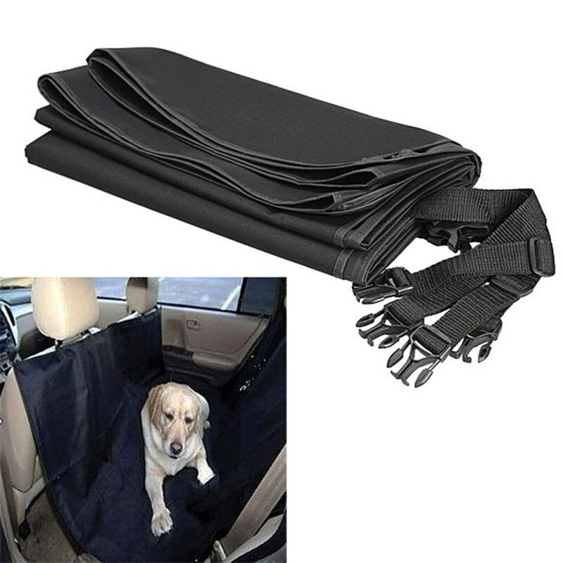 Pet dog cat car home cinturino per sedile anteriore e posteriore tappetino per cani coperta per materasso appeso tappetino di protezione tappetino per auto anti-pelo: black145x135cm