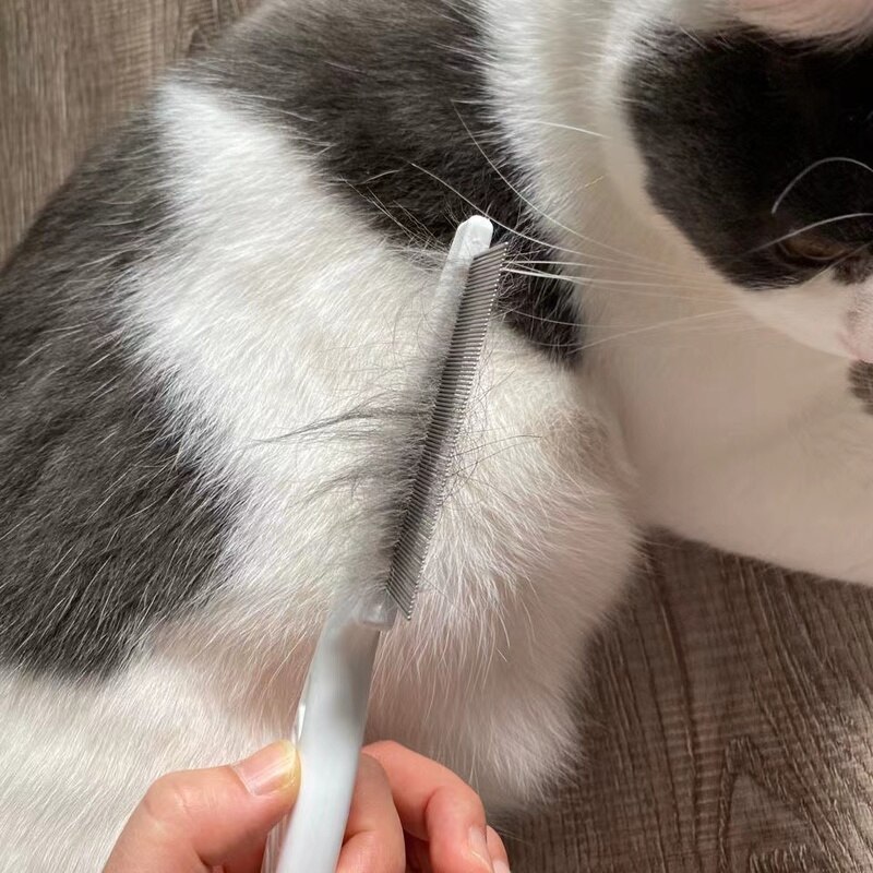 Hundepleie loppekam kjæledyrpleie kam katt hår børste fjerning av lopper massasje kam kjæledyrpleie bærbart verktøy kjæledyr tilbehør