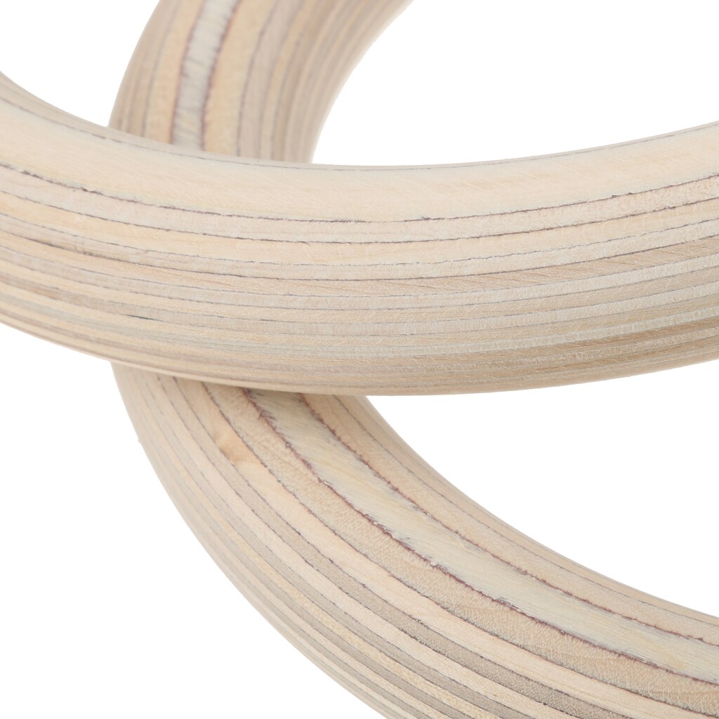 Wooden Olympic Gymnastic Rings Gym Sports Exercise Ring Max 400kg