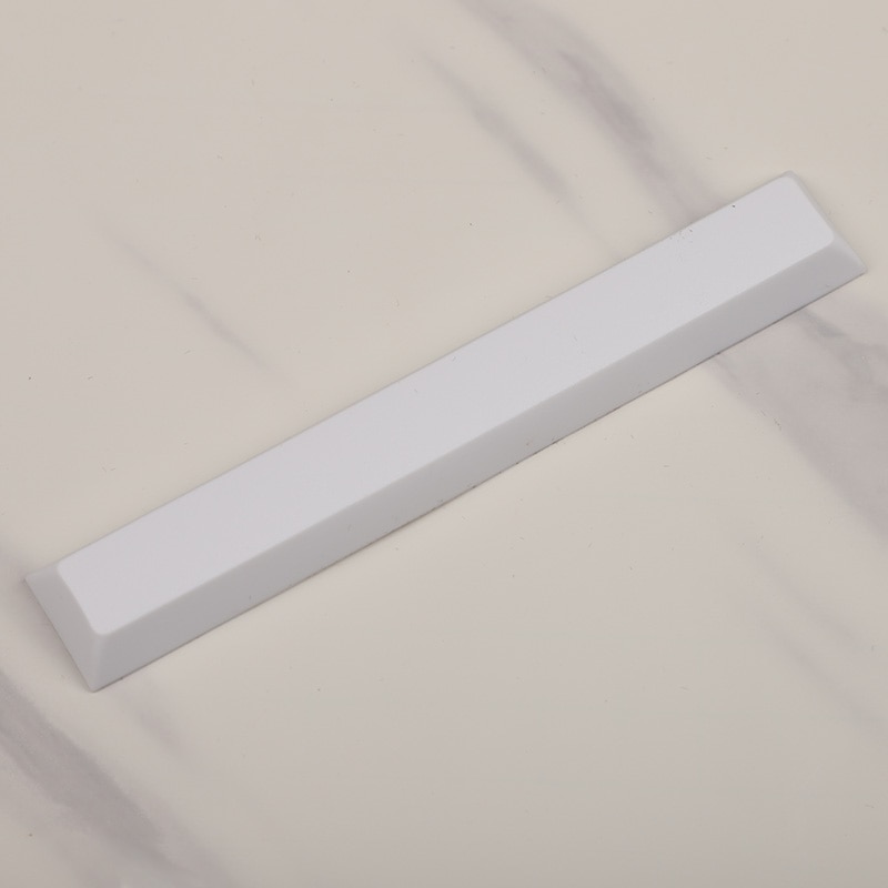 DSA height 6.25X space key cap PBT material six-hole chrysanthemum mx cross chrysanthemum mouth mechanical keyboard keycap: white