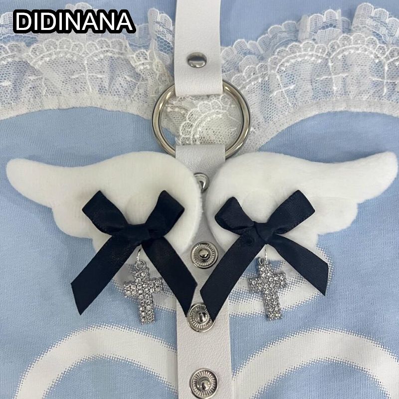 women Multicolor pills angel wings y2k subculture Spice Girl cool edge headwear hairpin ornaments Lolita Harajuku punk hair clip: green