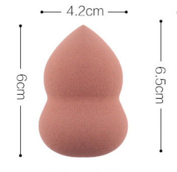 Puff cosmético en polvo para mujer, base de maquillaje esponja, belleza para maquillaje, herramientas y accesorios, forma de gota de agua, 1 ud.: Brown-HL