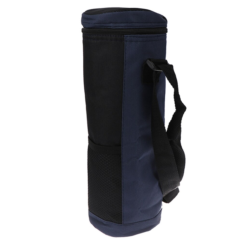 Wasser Flasche Kühler Tote Tasche Universal- Wasser Flasche Tasche Hohe Kapazität Isolierte Kühltasche draussen Reisen Camping Wandern: Marine Blau