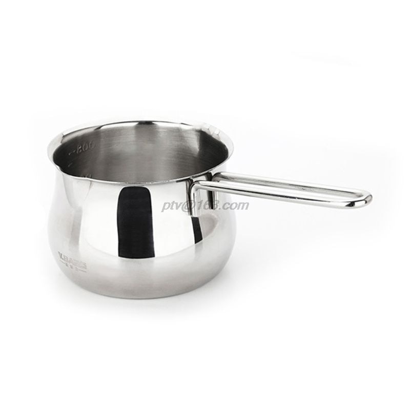 Mini mælkeopvarmning pot saucer smør chokolade smeltepande med håndtag rustfrit stål køkkengrej bagning madlavningsværktøj