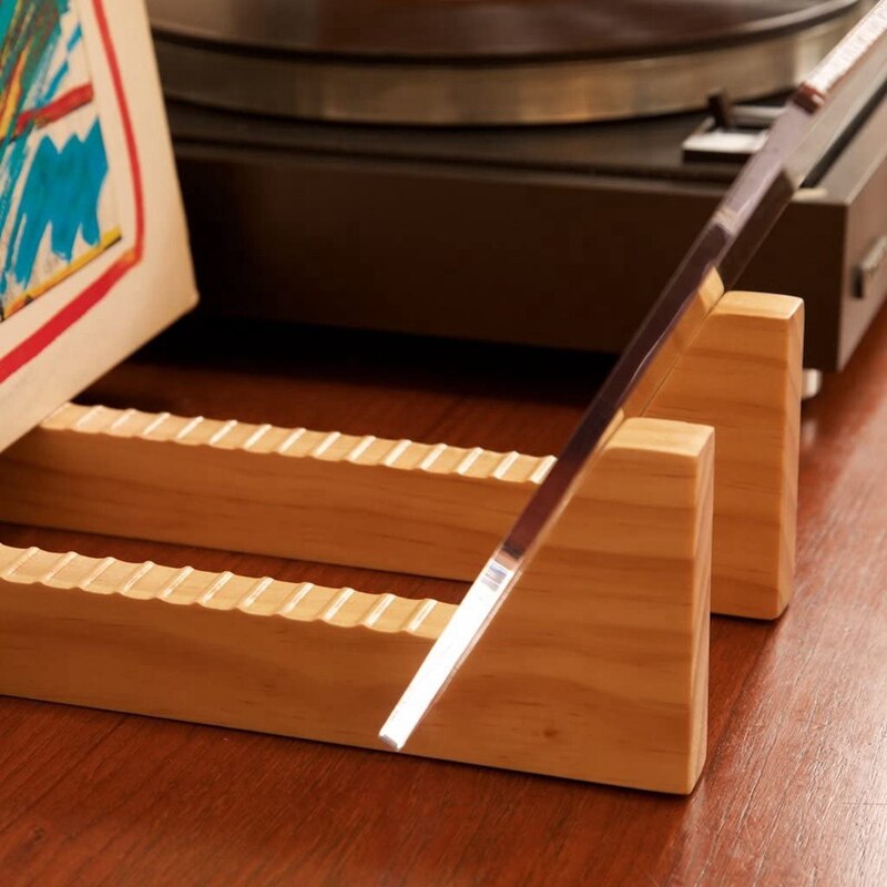 Vinyl Record Storage Holder,Acrylic Ends,Display Your Singles and LPs