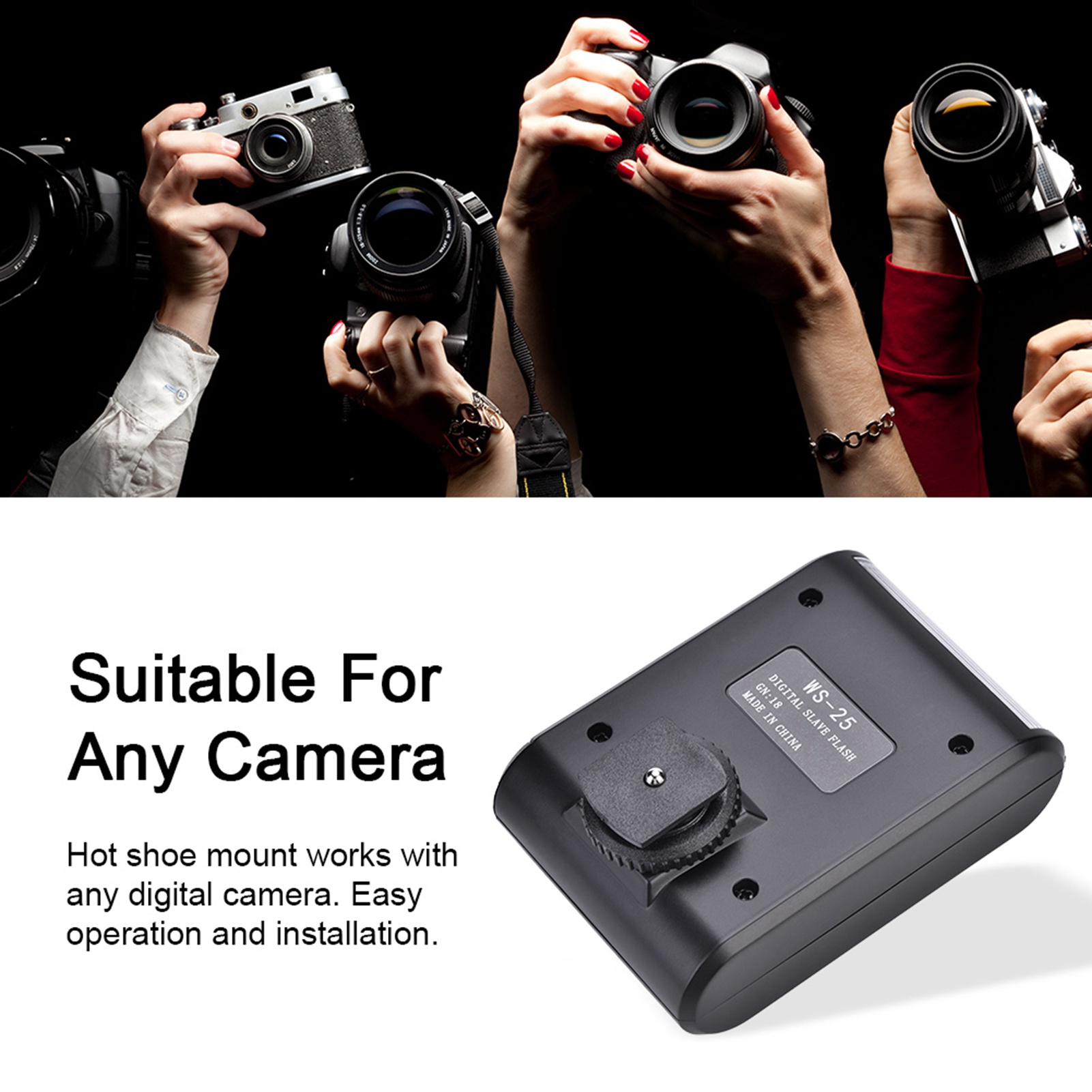 DSLR-Kamera Taschenlampe Fotografie Taschenlampe Mini tragbare Digital auf Kamera Blitzschuh halterung Taschenlampe für DSLR-Kameras