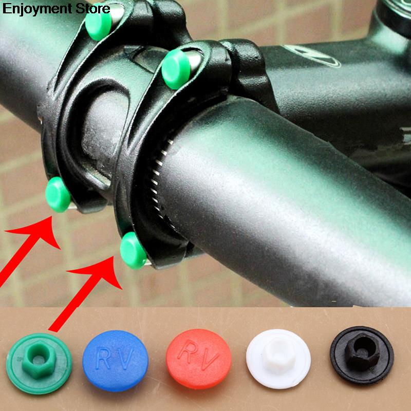 5 pièces poignée de vélo bouchon à vis capuchon en plastique M5 accessoires d'équitation adapté pour VTT vélo de route vélo pliant
