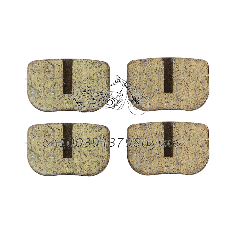 Främre bakre skivbromsbelägg för 43cc 47cc 49cc mini moto barn atv fyrhjuling mini moto pit dirt pocket bike bensin scooter delar: Armégrön