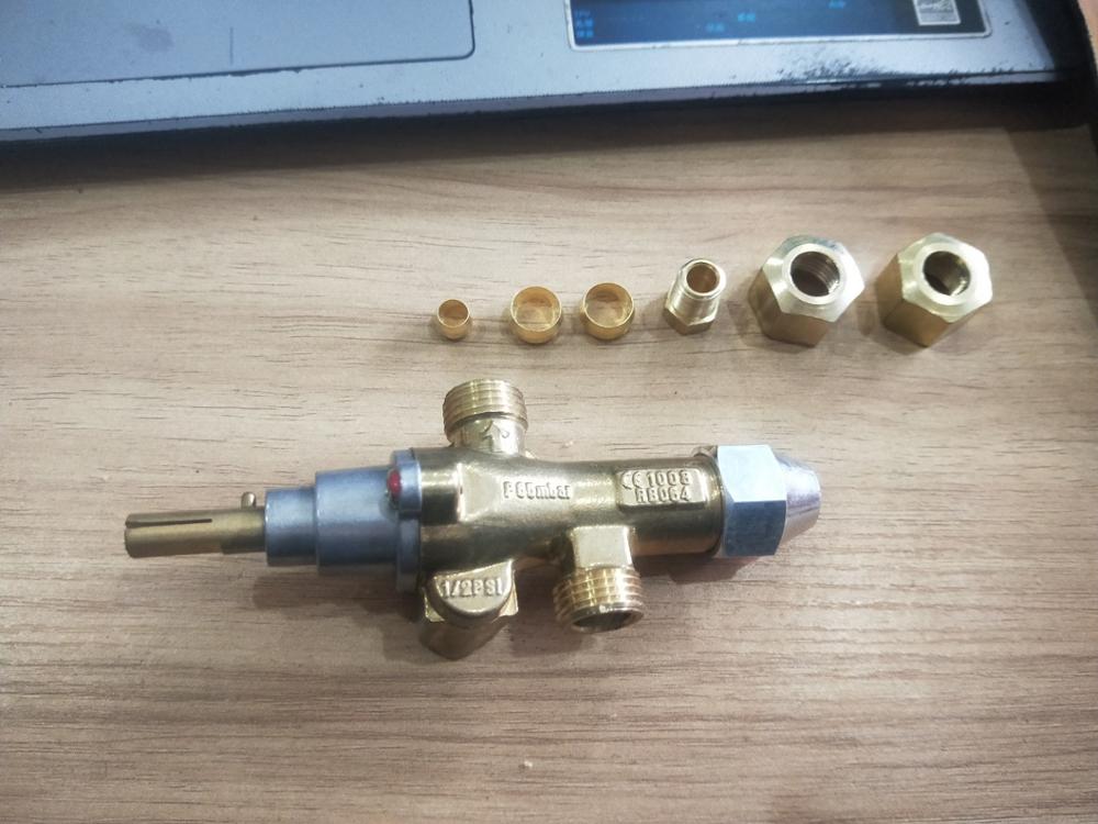 Brass safety flameout protection gas valve WITH Piezoelectric ignition 100000BTU LPG/NG valve
