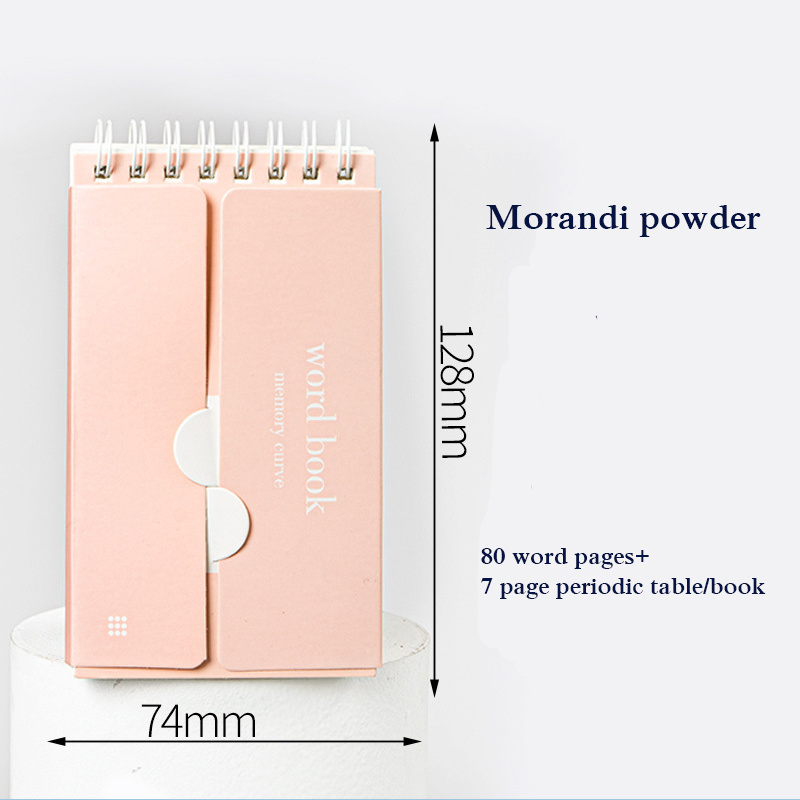 80 Vellen Engels Woordenschat Pocket Memo Pad Buitenlandse Talen Woord Boek Spoel Notebook Draagbare Geheugen Boek School Stationery