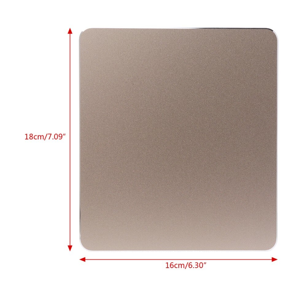 Aluminum Alloy Pad with Non-Slip Rubber Bottom Mouse Pad Anti slip Mousepad