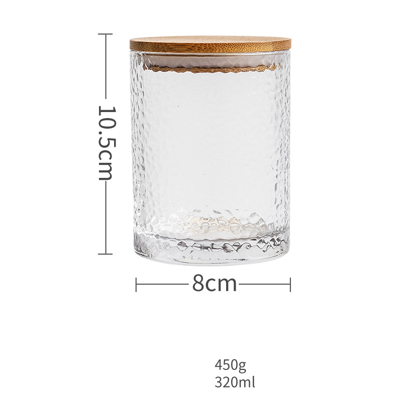 Kitchen Storage Bottles For Bulk Products Jars With Lid Spices Sugar Tea Coffee Glass Container Receive Organizer Cans: 320ml