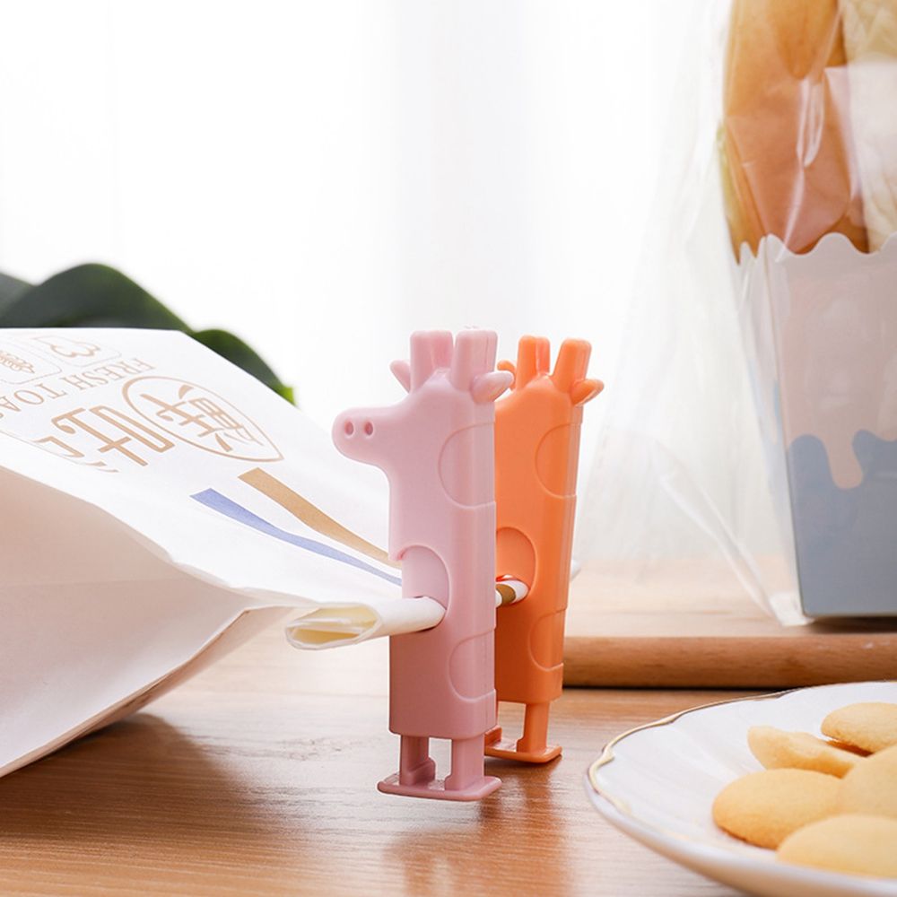 Snack Fresh Food Storage Bag Clip Moisture-proof Plastic Clip Cute Animals Shaped Sealing Buckle Kitchen Storage