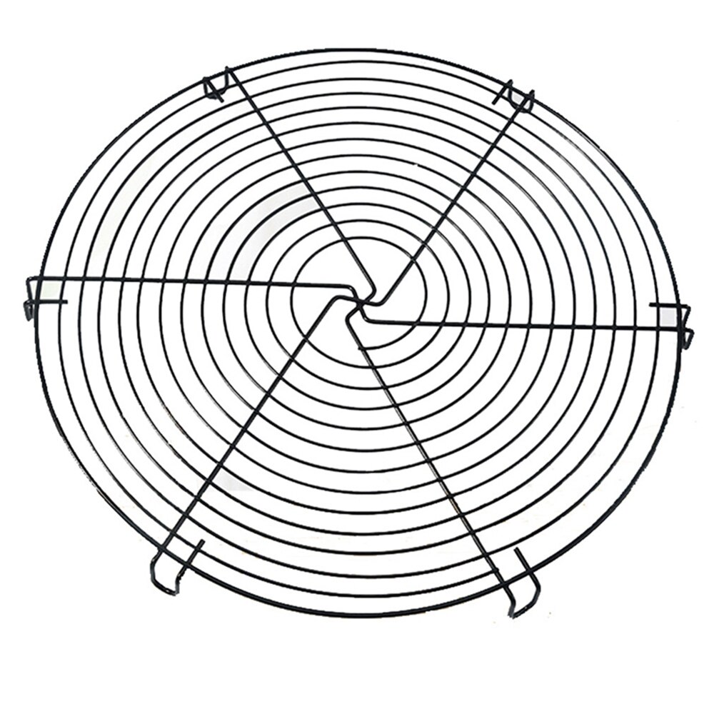 Nonstick Cake Cooling Rack Round Baking Iron Wire Grid Cookies Biscuits Bread Tray Bakeware Tools Metal