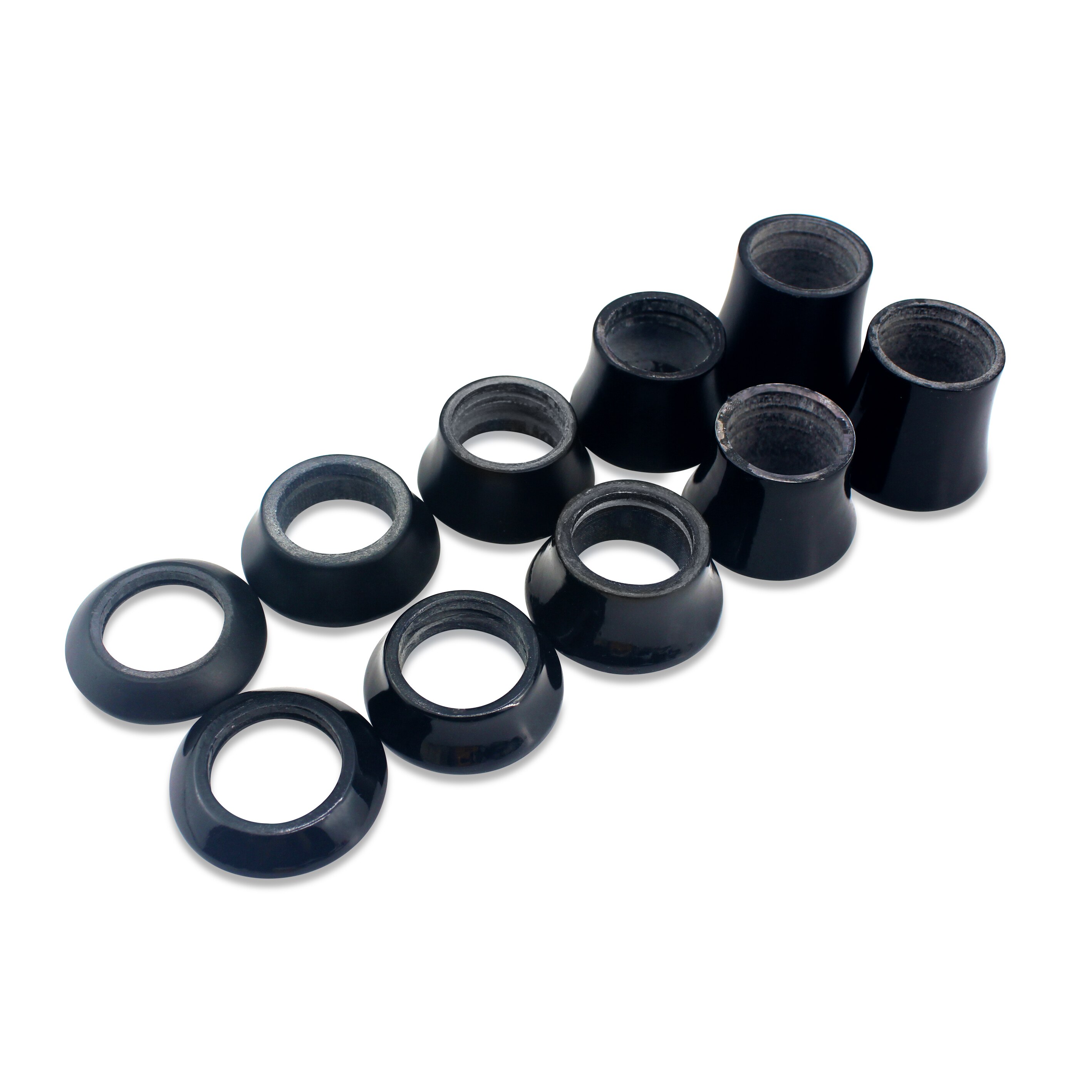 Casques de vélo rondelle conique pas de Logo UD finition pleine Fiber de carbone casque bouchon supérieur 10/15/20/30/40mm espaceur de vélo