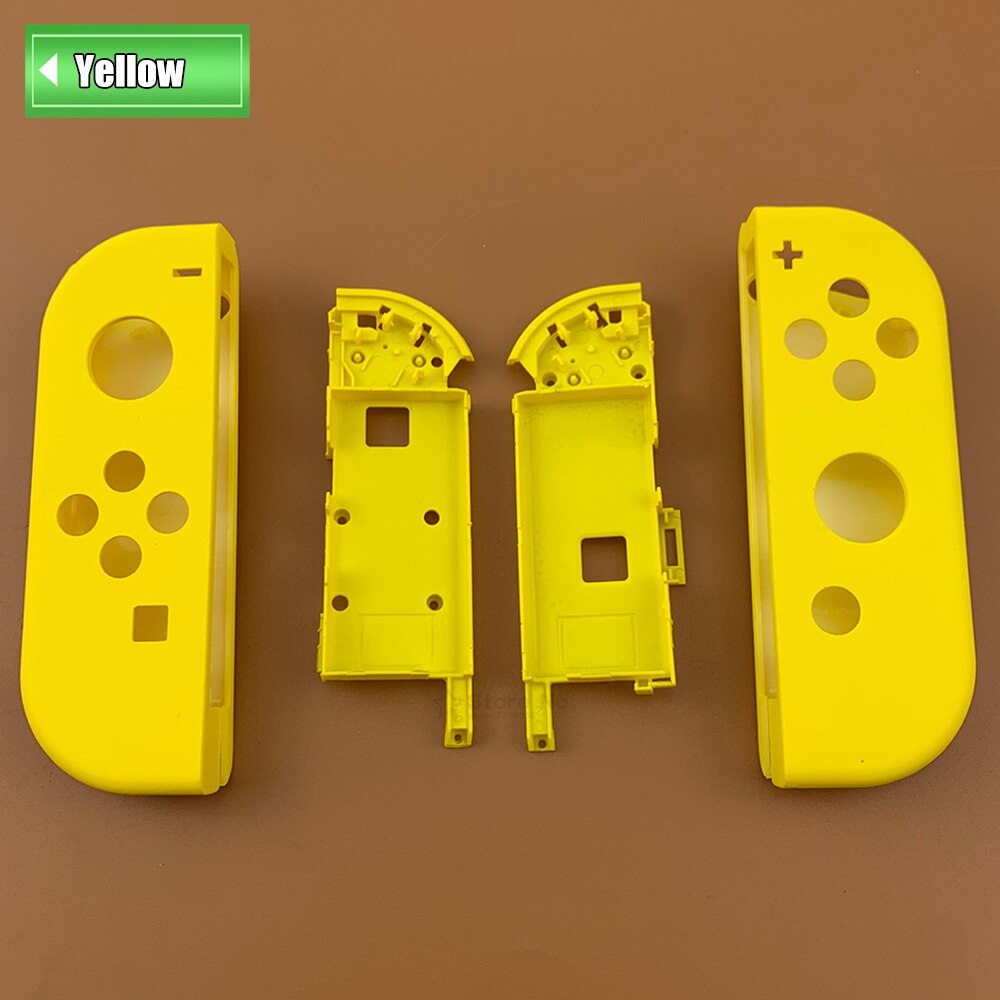 DIY For Nintend Switch NS NX Joy-Con Controller Replacement Housing Joy Con Shell Case with middle frame for Nintend Switch: Yellow