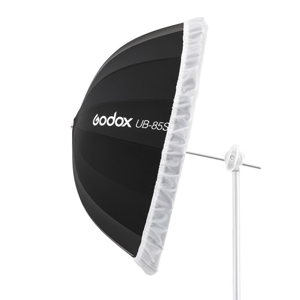 Godox UB-85S 33.5 pollici 85cm parabolico nero riflettente ombrello Studio luce ombrello con nero argento diffusore panno di copertura